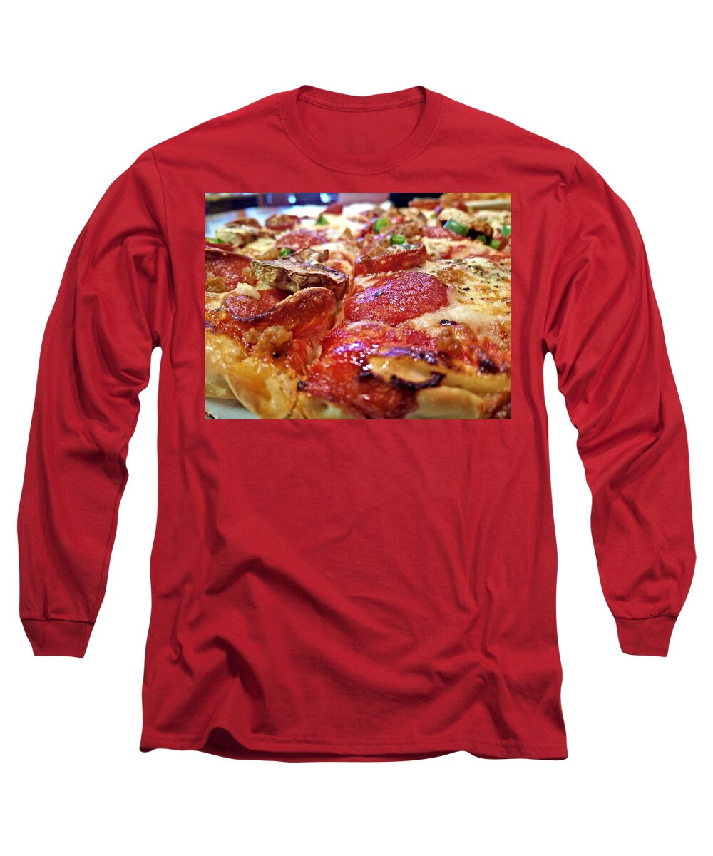 Pizza Long Sleeve T-Shirt featuring the photograph Mama Lido's Pizza by Robert Knight