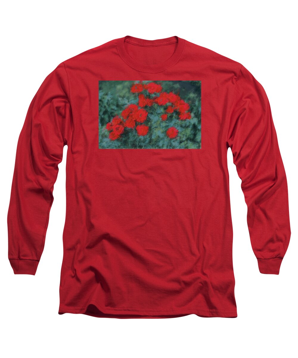 Most Beautiful Red Roses Long Sleeve T-Shirt featuring the photograph Marilyn's Red Roses by The Art Of Marilyn Ridoutt-Greene