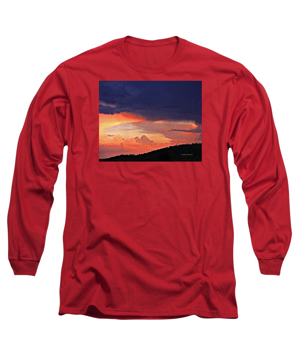 Sunset Long Sleeve T-Shirt featuring the photograph Mazatzal Peak Sunset by Matalyn Gardner
