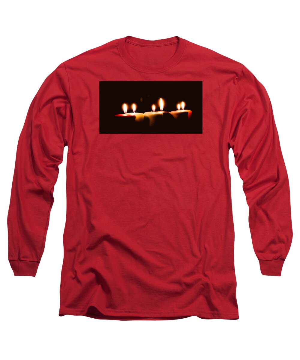 Candle Long Sleeve T-Shirt featuring the photograph Meditation by Hyuntae Kim
