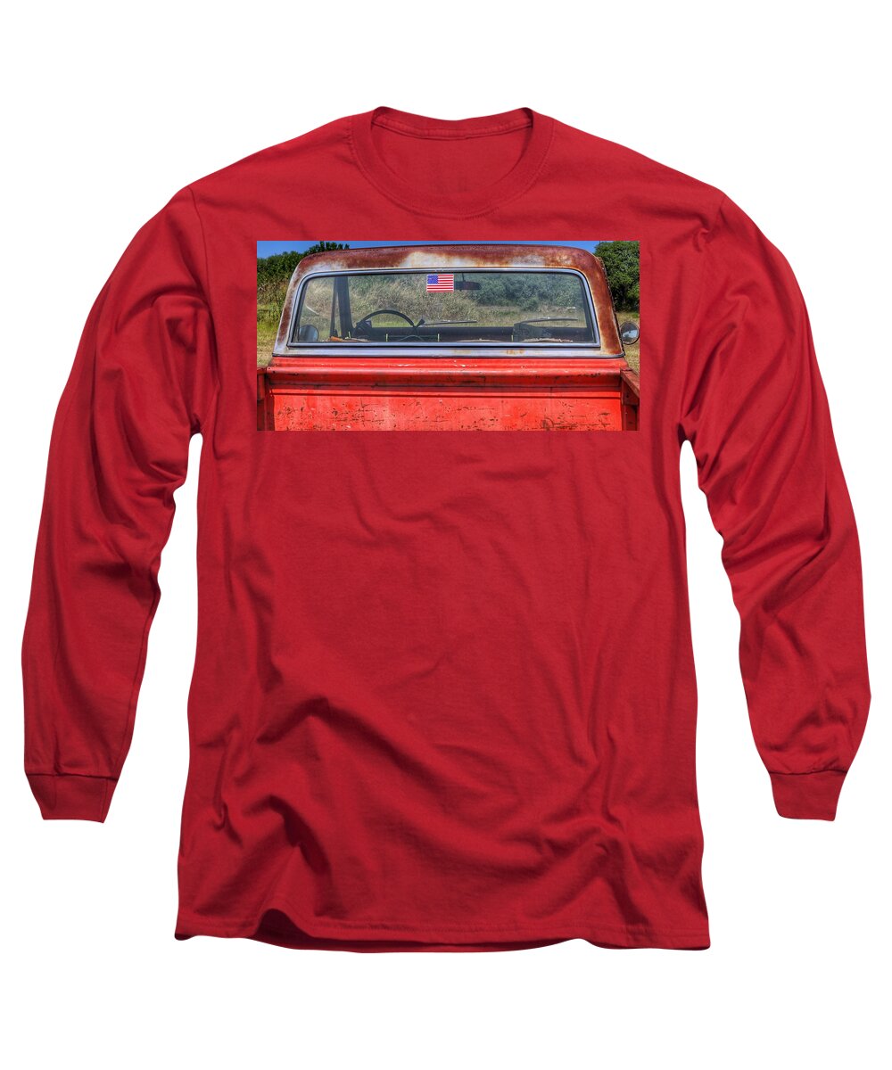 Vintage Truck Long Sleeve T-Shirt featuring the photograph Merica by Gia Marie Houck