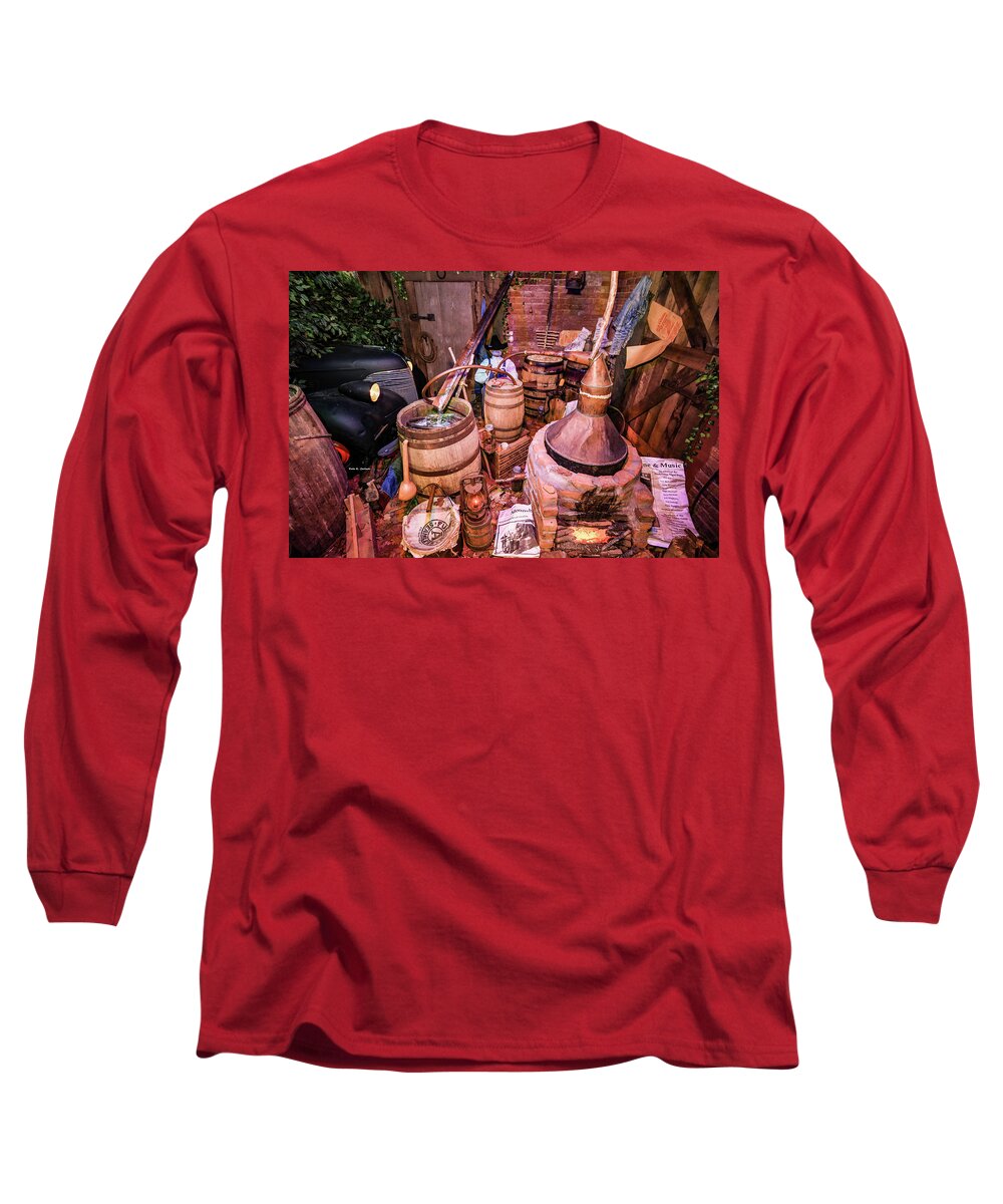 Moonshine Long Sleeve T-Shirt featuring the photograph Moonshine Still by Dale R Carlson