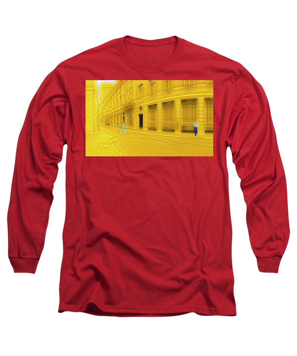 Sand Long Sleeve T-Shirt featuring the photograph One-legged man by Jan W Faul