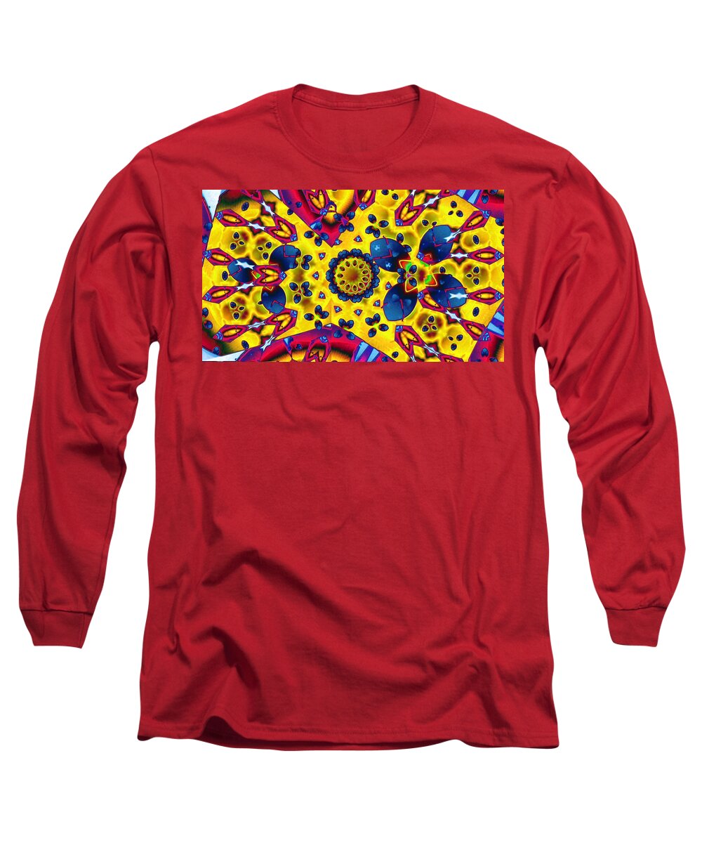 Collage Long Sleeve T-Shirt featuring the digital art Pattern 2 Intersect by Ronald Bissett