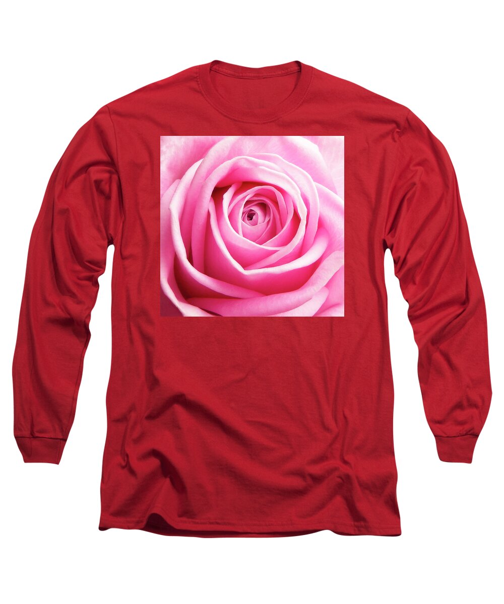 Rose Long Sleeve T-Shirt featuring the photograph Pink Rose 5 by Johanna Hurmerinta