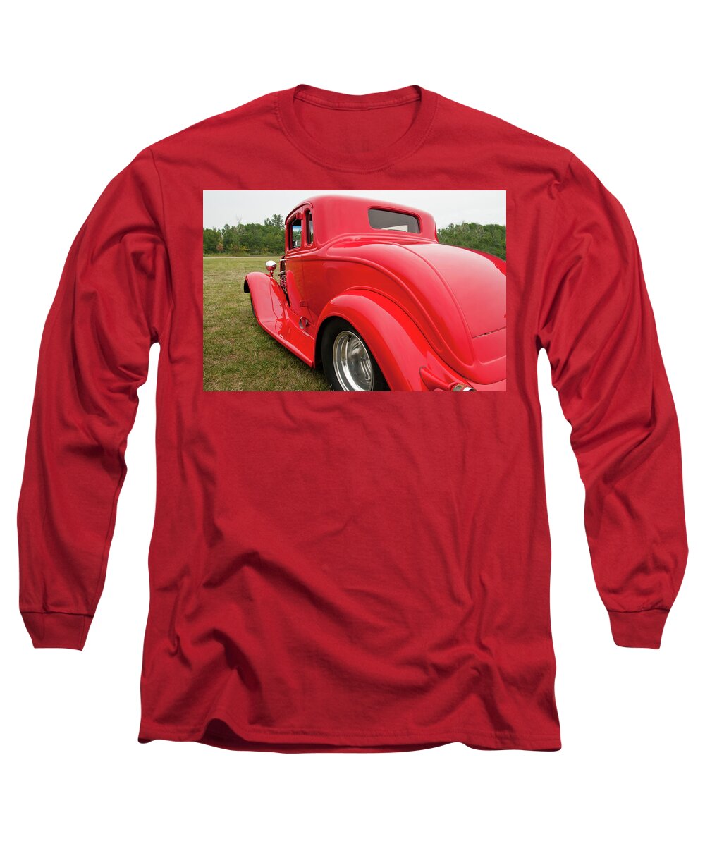 Antique Car Long Sleeve T-Shirt featuring the photograph Red 1994 by Guy Whiteley