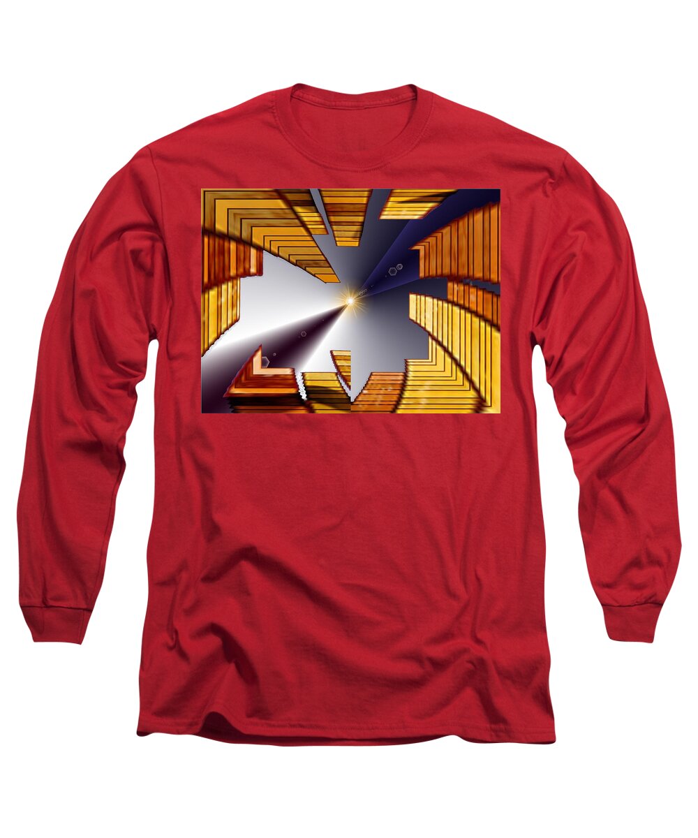 Seattle Long Sleeve T-Shirt featuring the digital art Reeds 3 by Tim Allen