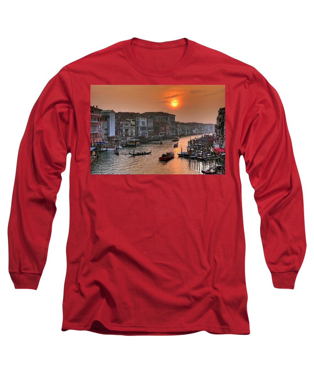 Venice Italy Long Sleeve T-Shirt featuring the photograph Riva del Ferro. Venezia by Juan Carlos Ferro Duque