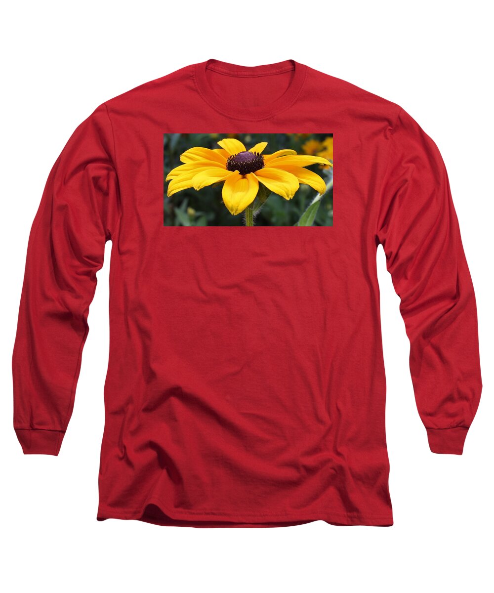 Flora Long Sleeve T-Shirt featuring the photograph Rudbeckia Bloom Up Close by Bruce Bley
