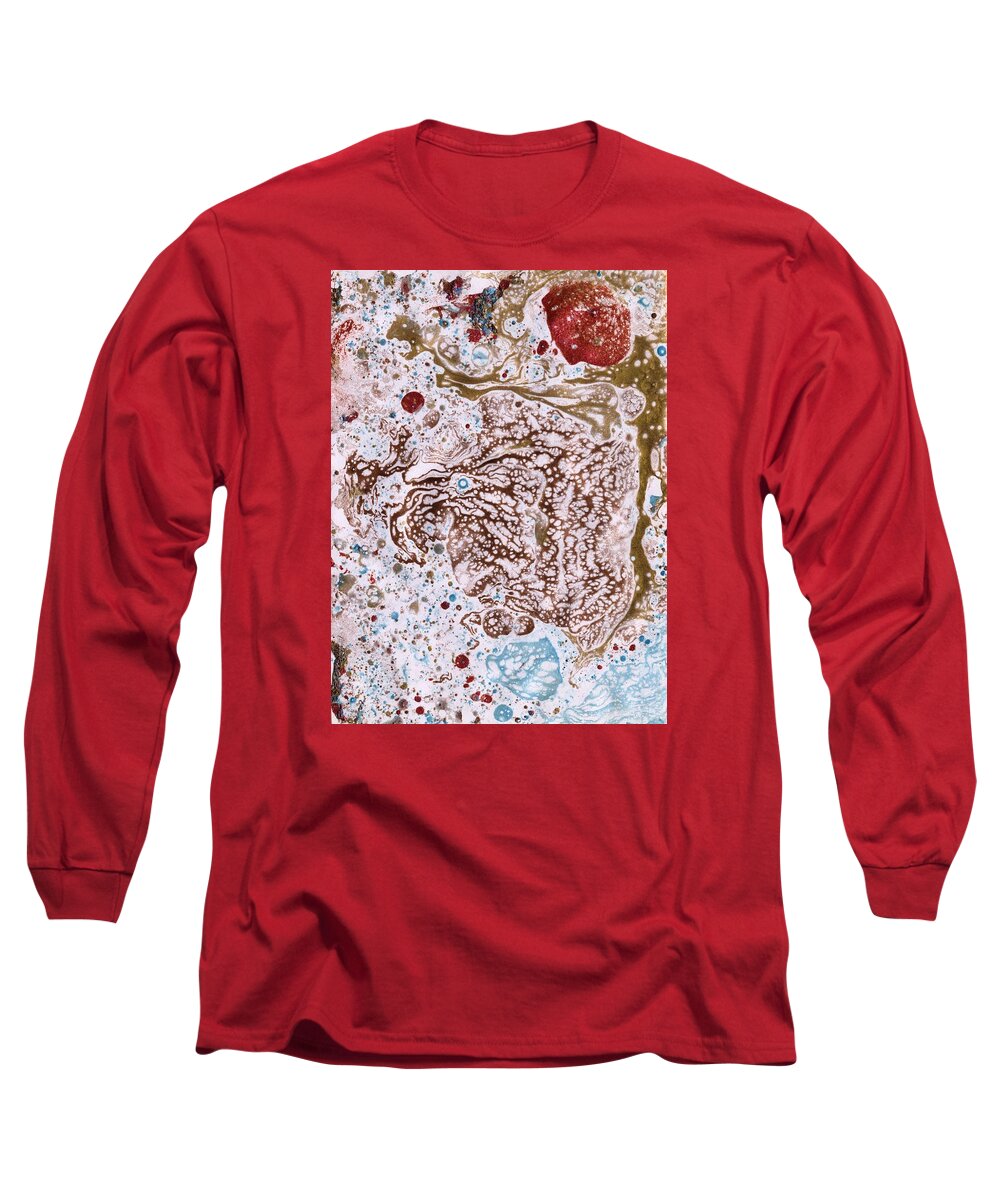 Turtle Long Sleeve T-Shirt featuring the painting Snapping Turtle in the Sun by Phil Strang