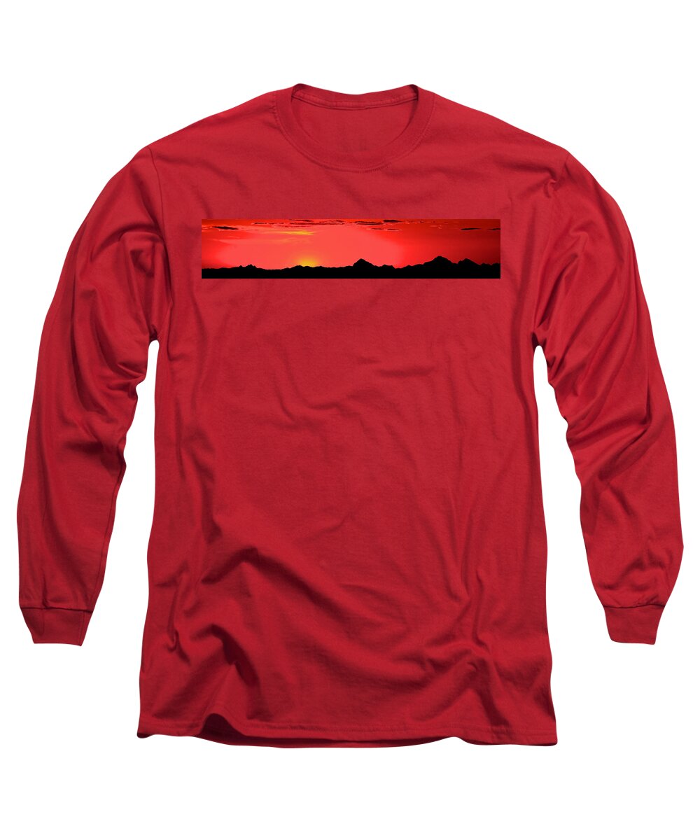 Saguaro National Park Long Sleeve T-Shirt featuring the photograph Sonoran Sunset by Don Mercer