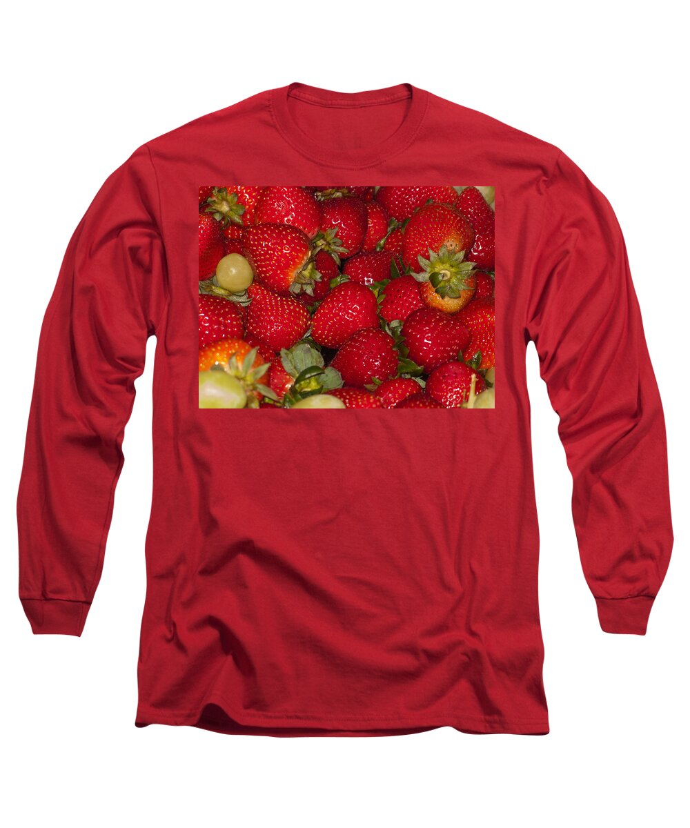 Food Long Sleeve T-Shirt featuring the photograph Strawberries 731 by Michael Fryd