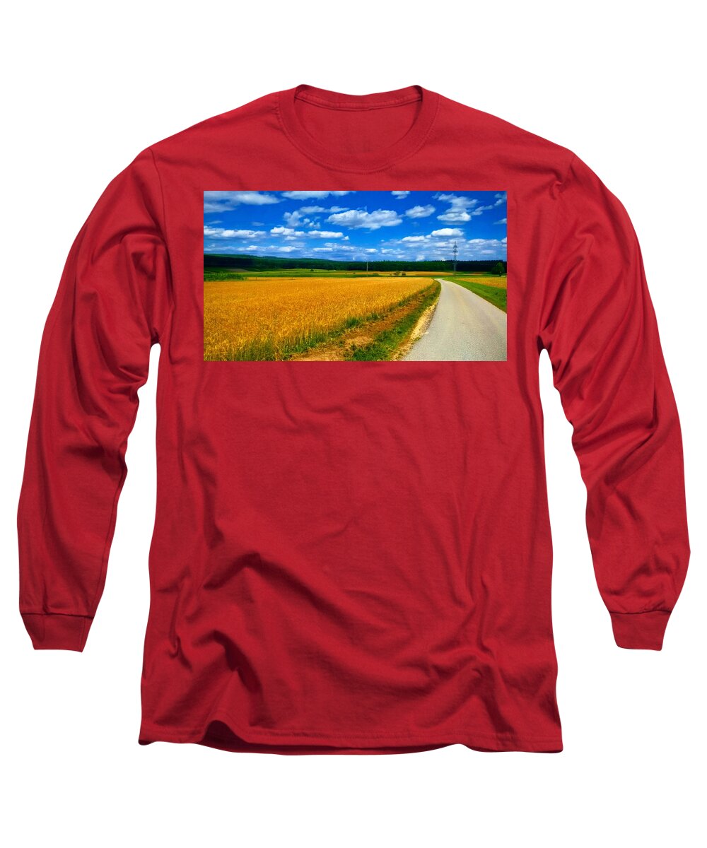 Summer Long Sleeve T-Shirt featuring the photograph Summer day by Raphael Antimisaris