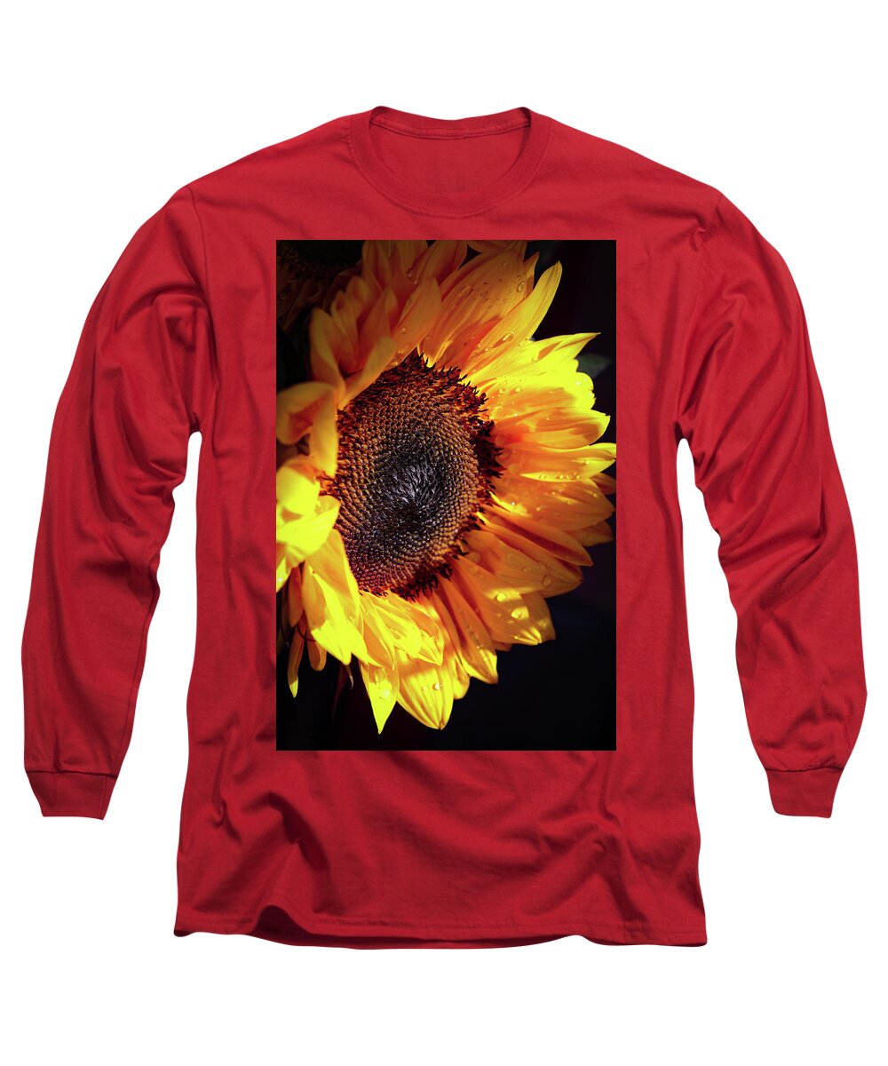 Sunflower Long Sleeve T-Shirt featuring the photograph Sunflower by Karen Ruhl