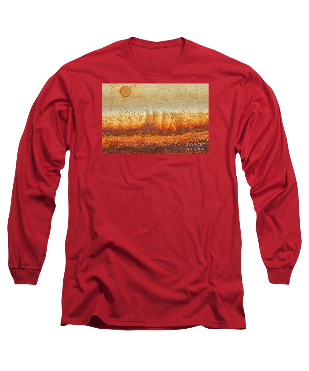Flat Rock Cellars Long Sleeve T-Shirt featuring the photograph Sunset in Rust by Marilyn Cornwell