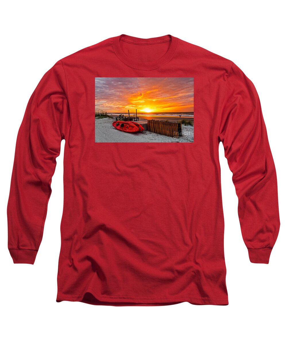 Hilton Head Long Sleeve T-Shirt featuring the photograph The Break Of Day by Paul Mashburn