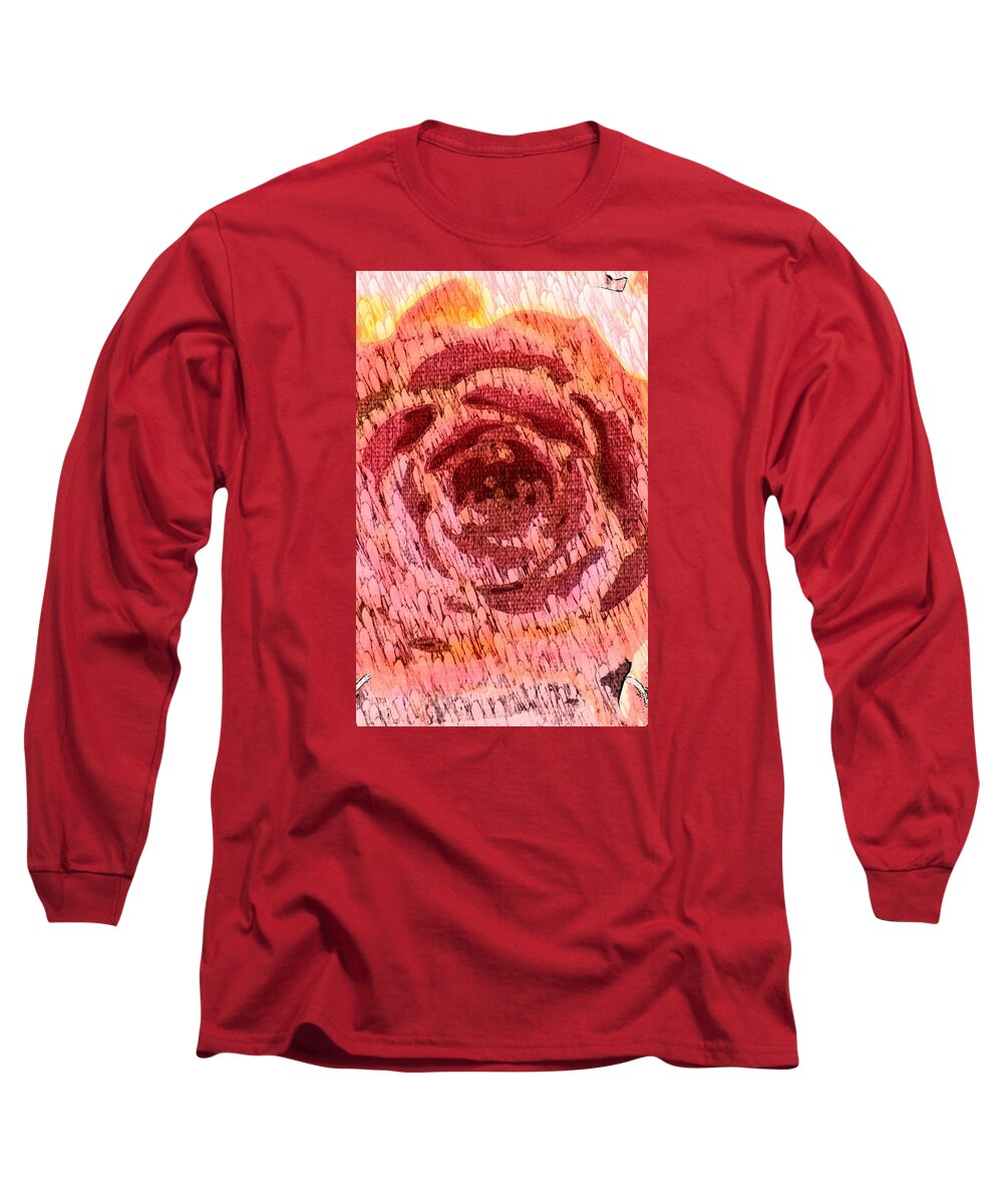 Rose Long Sleeve T-Shirt featuring the photograph The Rose a flower by Maria Aduke Alabi