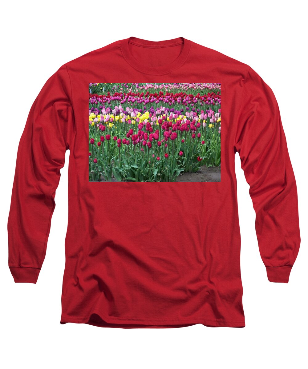 Tulips Long Sleeve T-Shirt featuring the photograph Tulips for Mom by Julie Rauscher