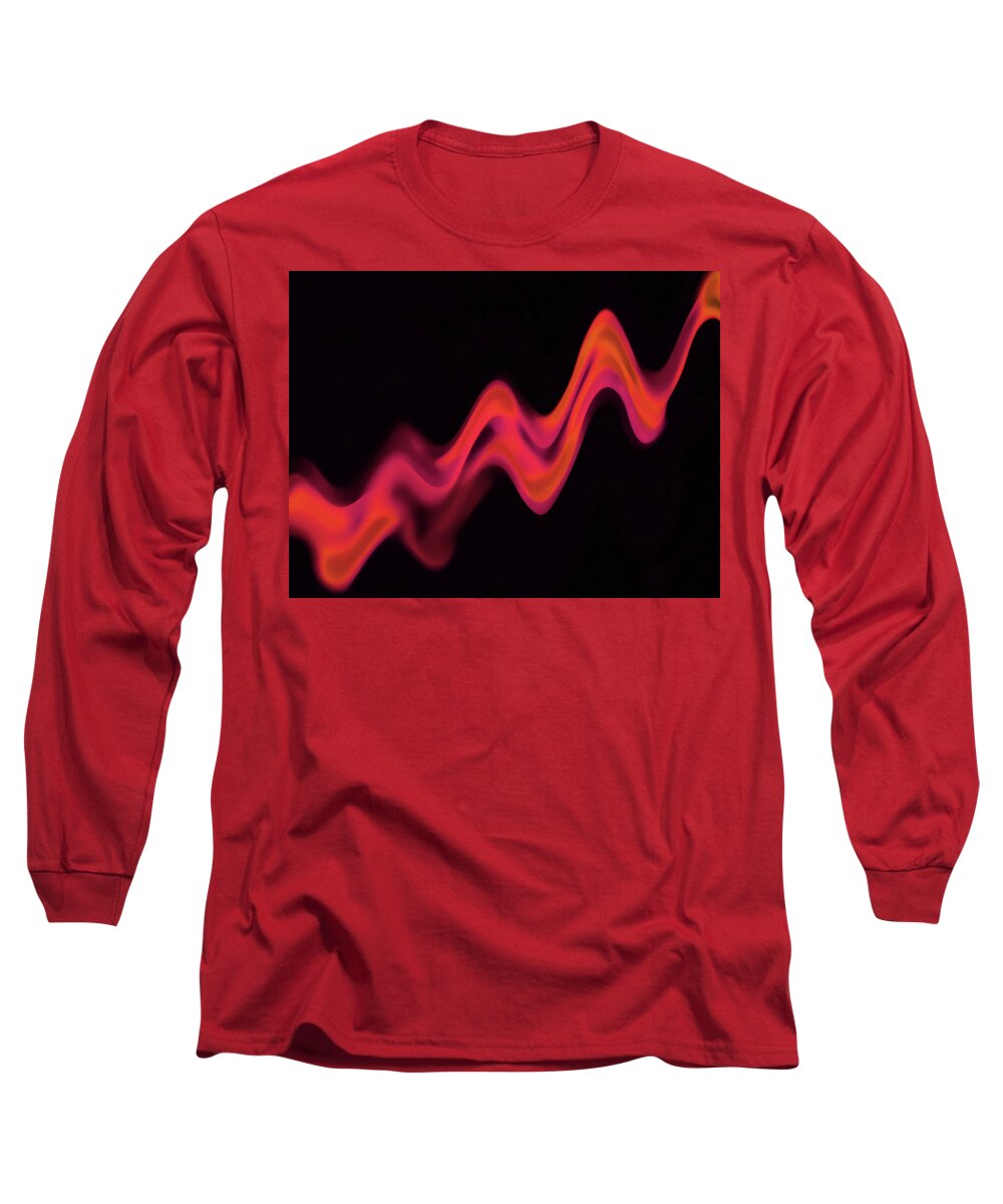 Abstract Long Sleeve T-Shirt featuring the photograph Wave by Robert Mitchell