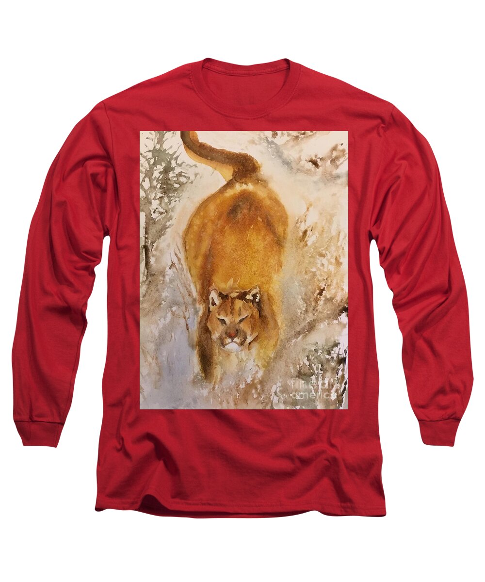 #66 2019 Long Sleeve T-Shirt featuring the painting #66 2019 #66 by Han in Huang wong