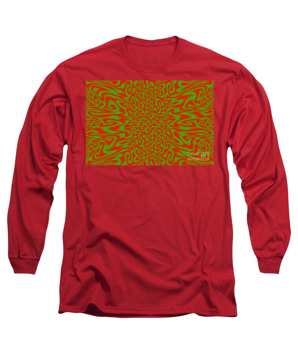 Christmas Long Sleeve T-Shirt featuring the digital art Crazy Christmas by Bill King
