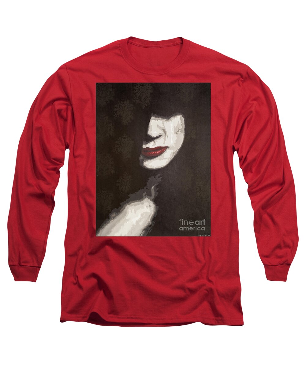 Sorrow Long Sleeve T-Shirt featuring the painting Earth To Earth, Ashes To Ashes, Dust To Dust by SORROW Gallery