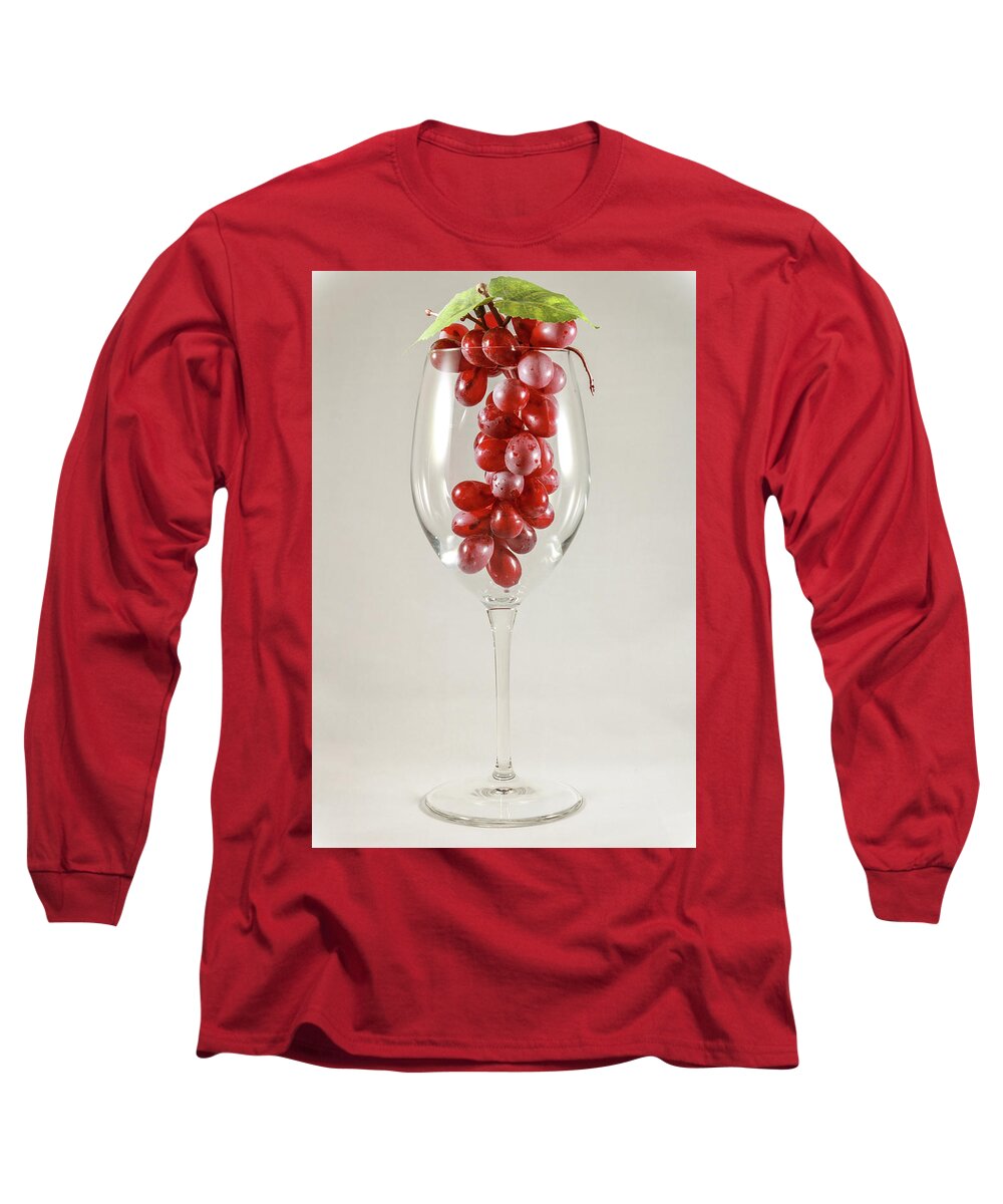 Cup Long Sleeve T-Shirt featuring the photograph Grapes in a Cup by Anamar Pictures