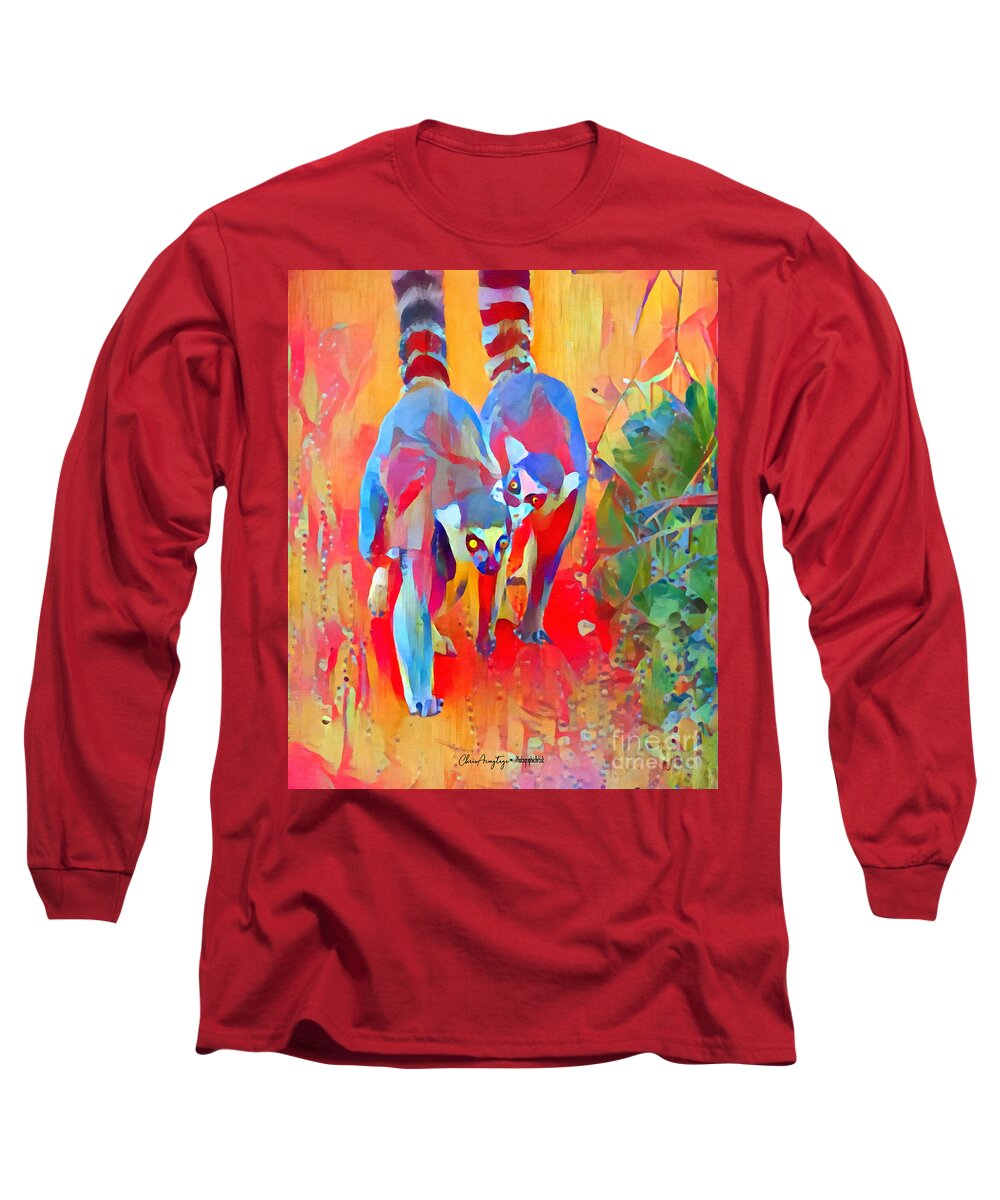 Two Long Sleeve T-Shirt featuring the digital art Madagascar Dreaming by Chris Armytage
