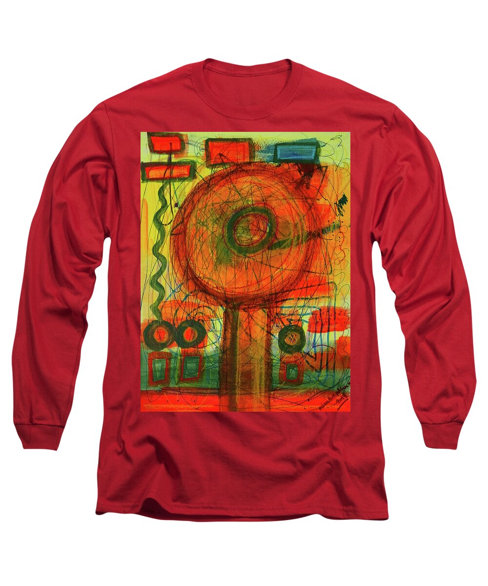 Ode Long Sleeve T-Shirt featuring the mixed media Ode To Autumn by Mimulux Patricia No