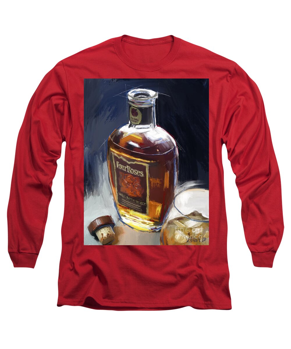  Long Sleeve T-Shirt featuring the painting Portrait #13 by Lee Percy