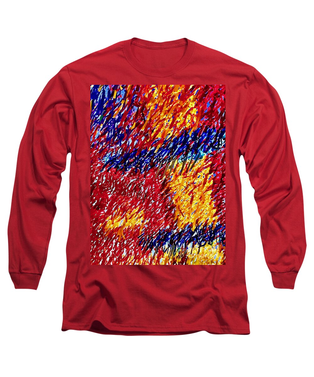 Abstract Long Sleeve T-Shirt featuring the photograph Abstract in Color by Michael Cinnamond