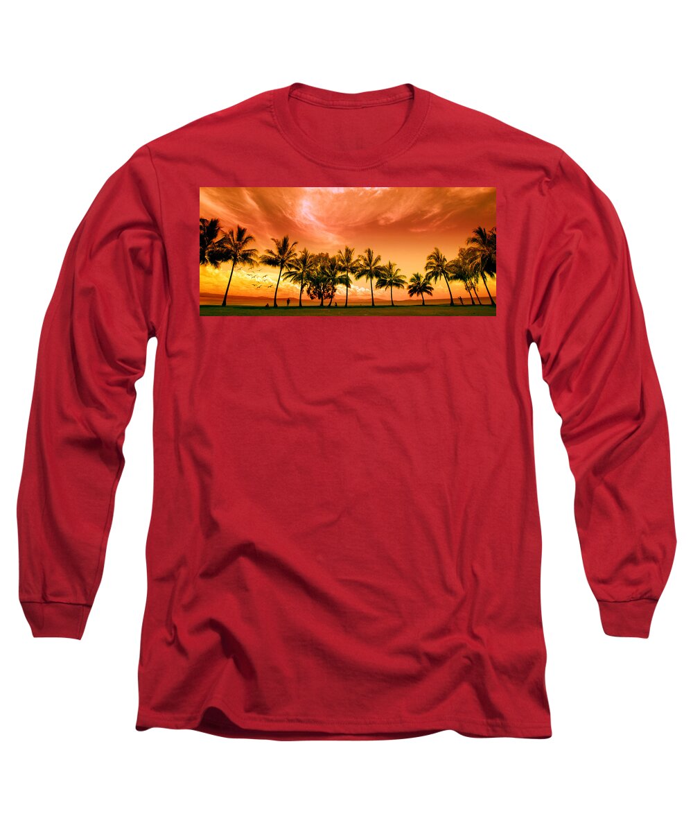 Landscape Long Sleeve T-Shirt featuring the photograph Coconut Grove by Holly Kempe