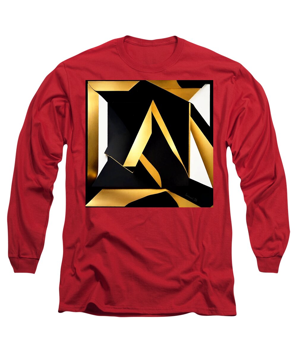 Art Long Sleeve T-Shirt featuring the digital art Cube - No.2 by Fred Larucci