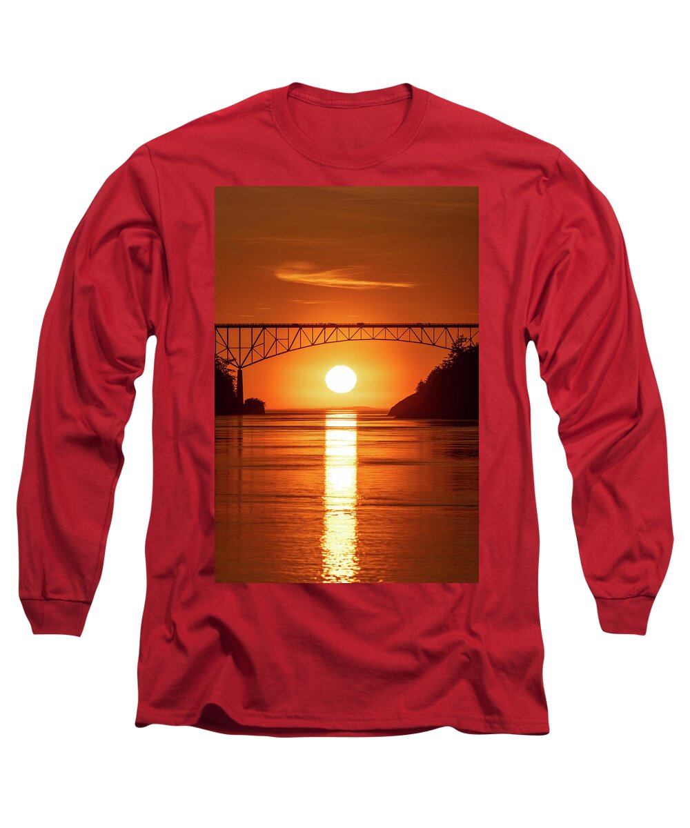 Sunset Long Sleeve T-Shirt featuring the photograph Dotting the i by Gary Skiff
