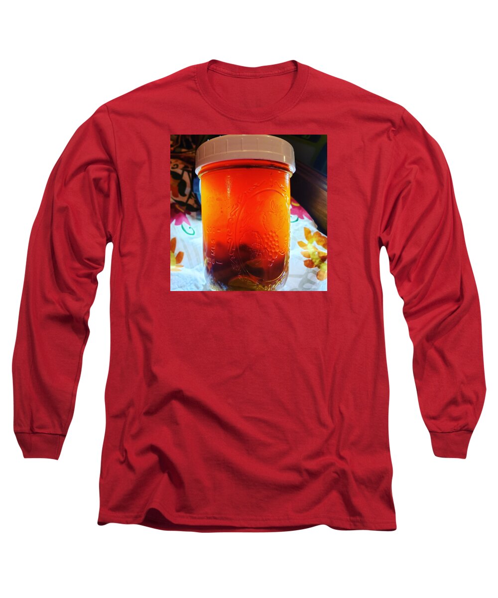 Garlic Long Sleeve T-Shirt featuring the photograph Glowing Goodness by Vicki Noble