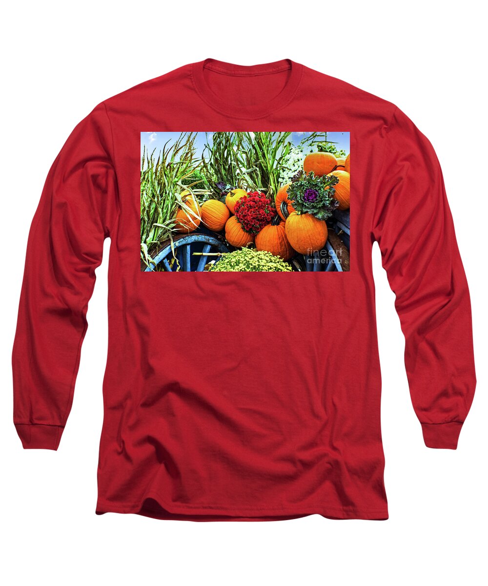 Mums Long Sleeve T-Shirt featuring the photograph Harvest Bounty by Kevin Fortier