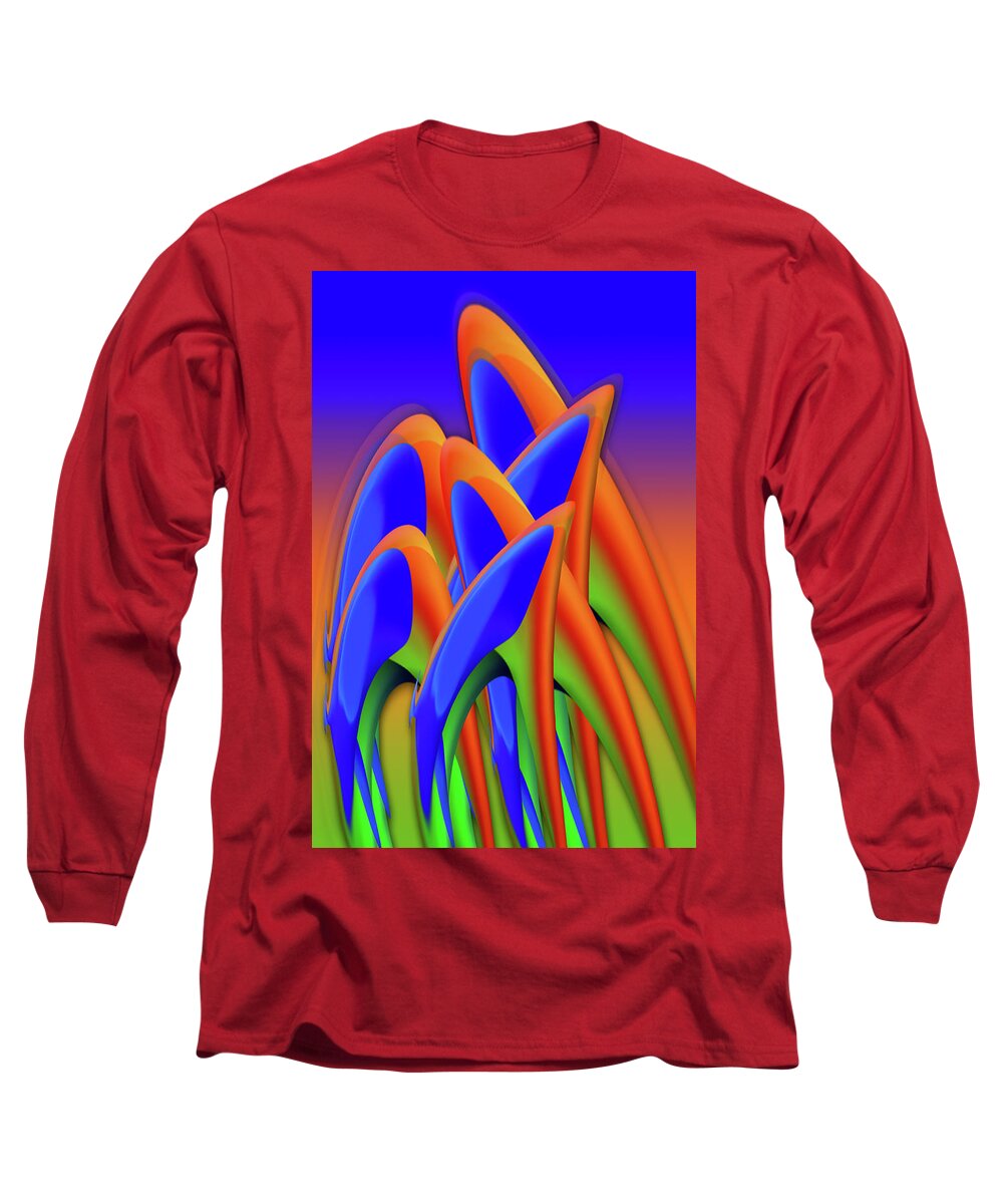 Mighty Sight Studio Long Sleeve T-Shirt featuring the digital art In Craving We Trust by Steve Sperry