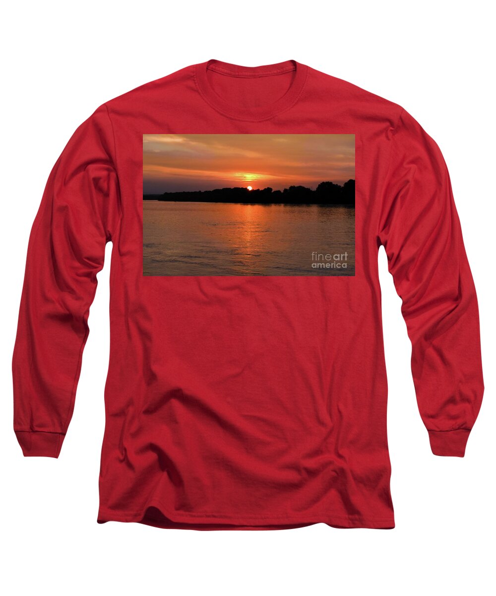 Harmony Long Sleeve T-Shirt featuring the photograph Last Moments of Summer Sunset Chill Out II by Leonida Arte