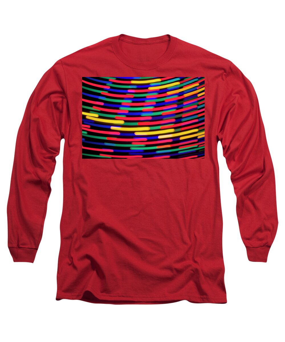 Light Long Sleeve T-Shirt featuring the photograph Light Painting - The Carosel by Sean Hannon