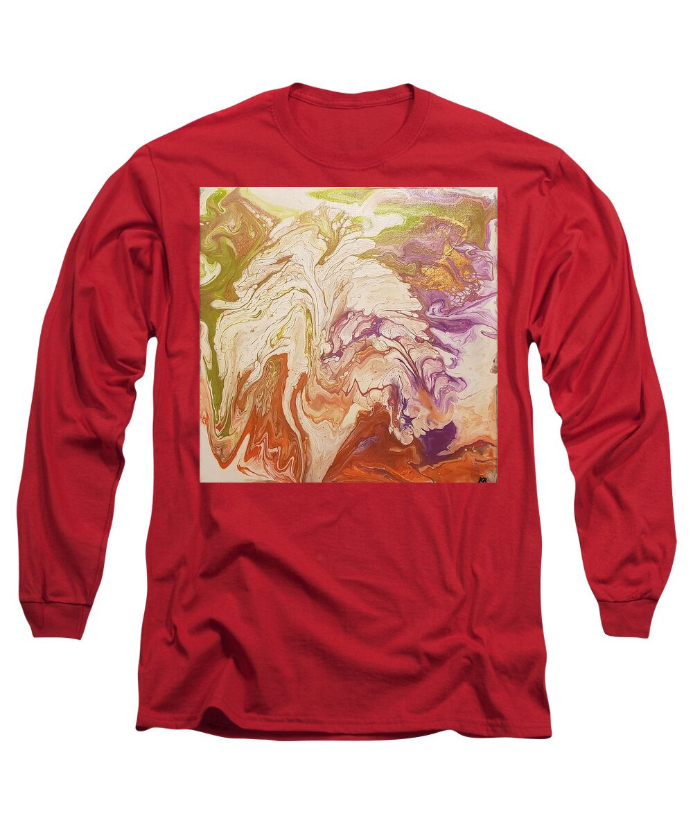 Fine Art Long Sleeve T-Shirt featuring the painting Lily by Katy Bishop