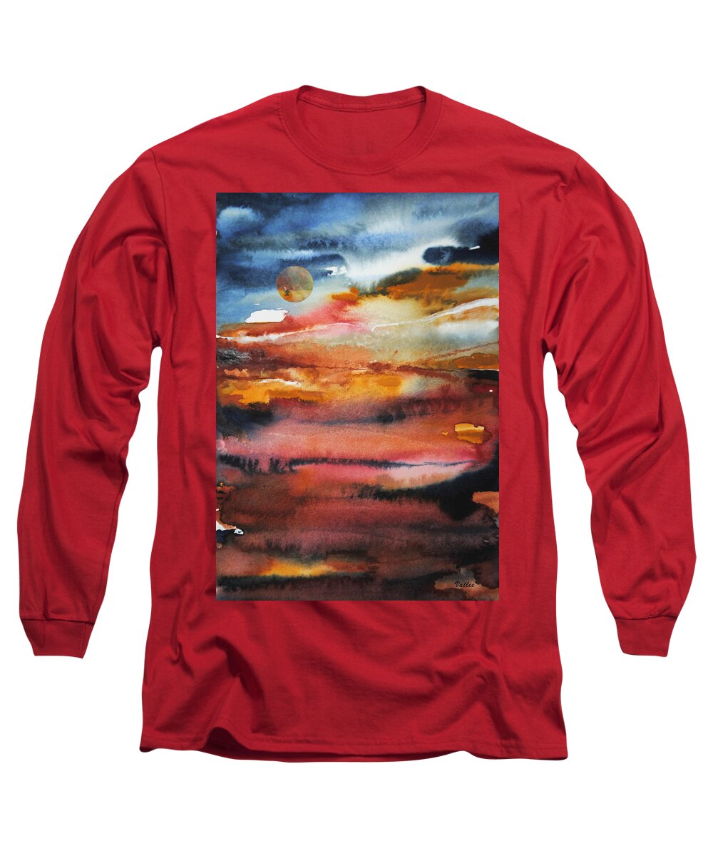 Space Long Sleeve T-Shirt featuring the painting My Space by Vallee Johnson