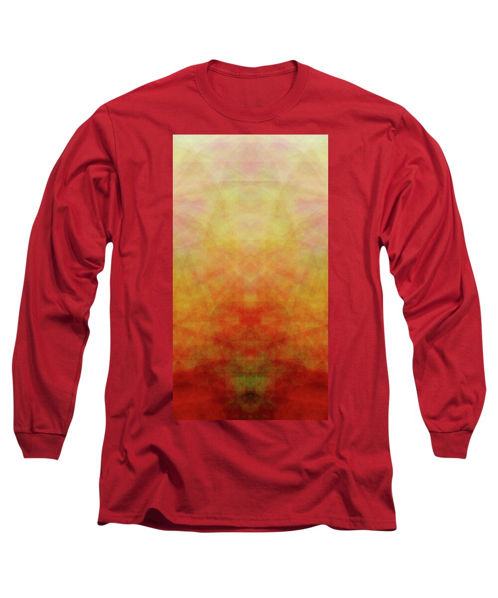  Long Sleeve T-Shirt featuring the digital art E 3l 20d by Primary Design Co