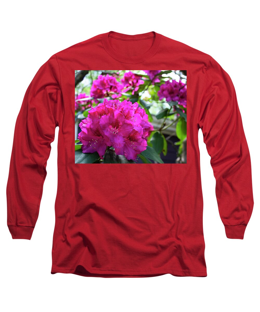 Flower Long Sleeve T-Shirt featuring the photograph Rhododendron Blossom by Geoff Jewett