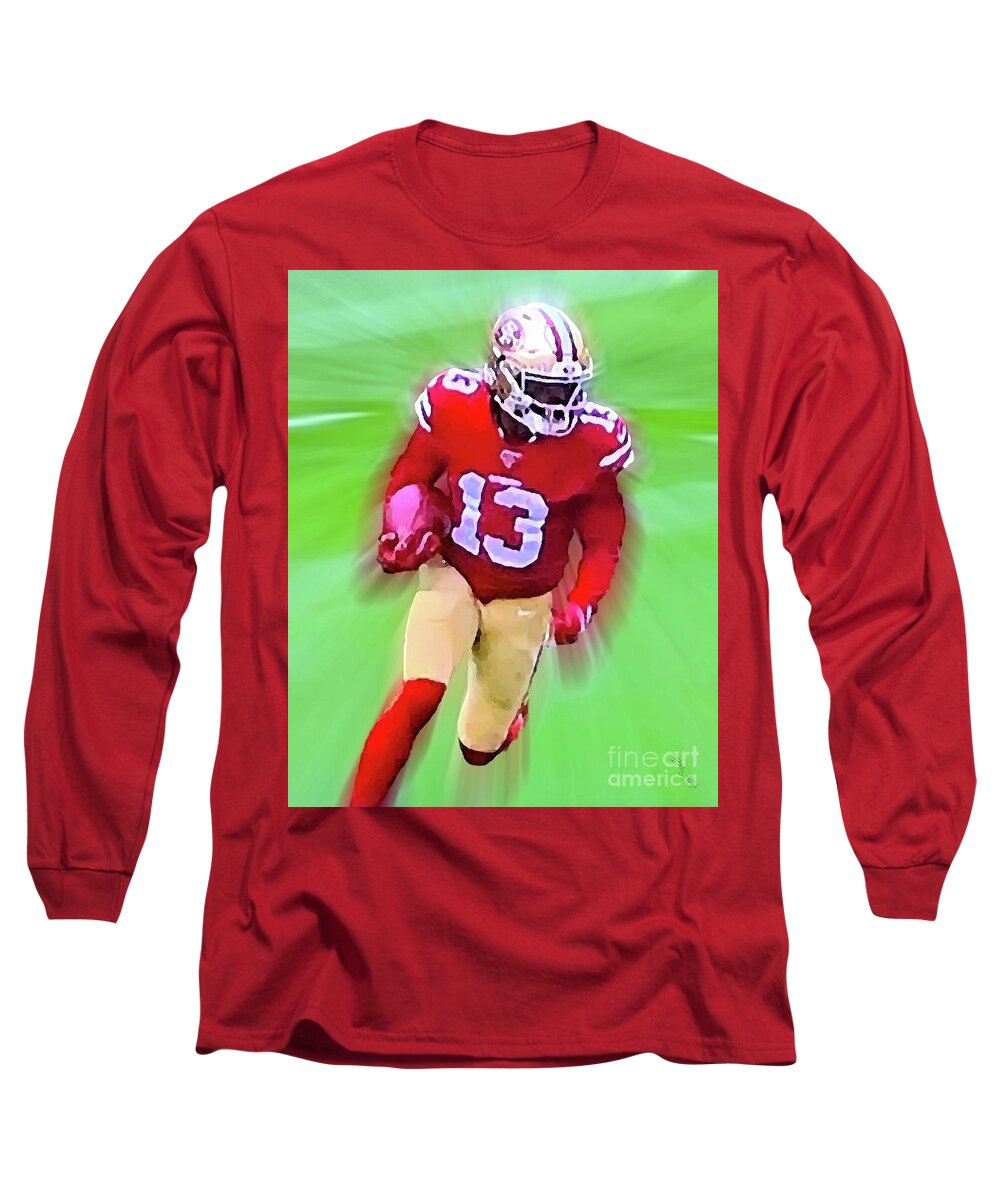 49ers Long Sleeve T-Shirt featuring the photograph Richie James by Billy Knight