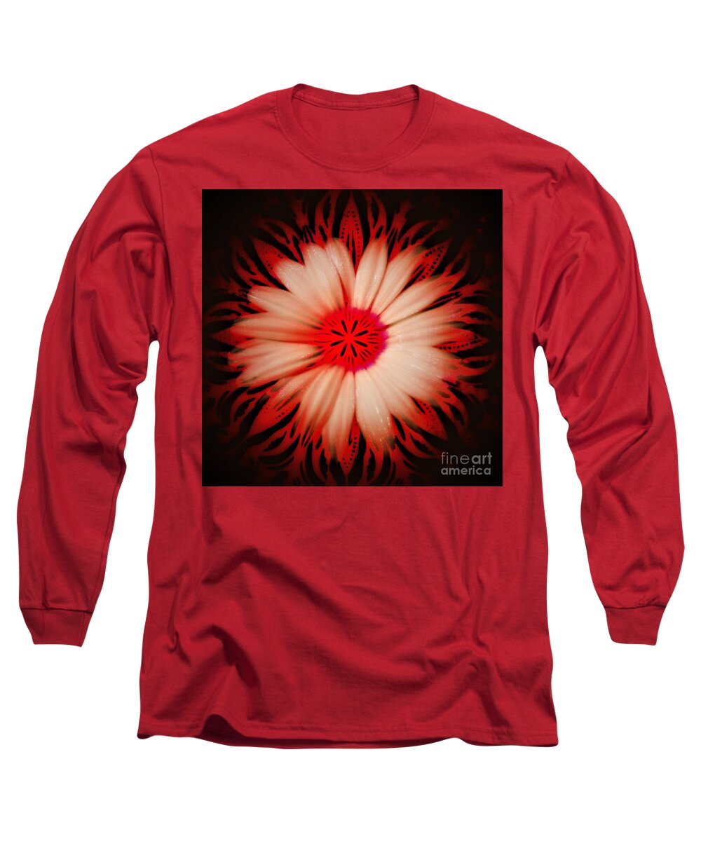 Chakra Long Sleeve T-Shirt featuring the painting Root Chakra by Jacqueline McReynolds