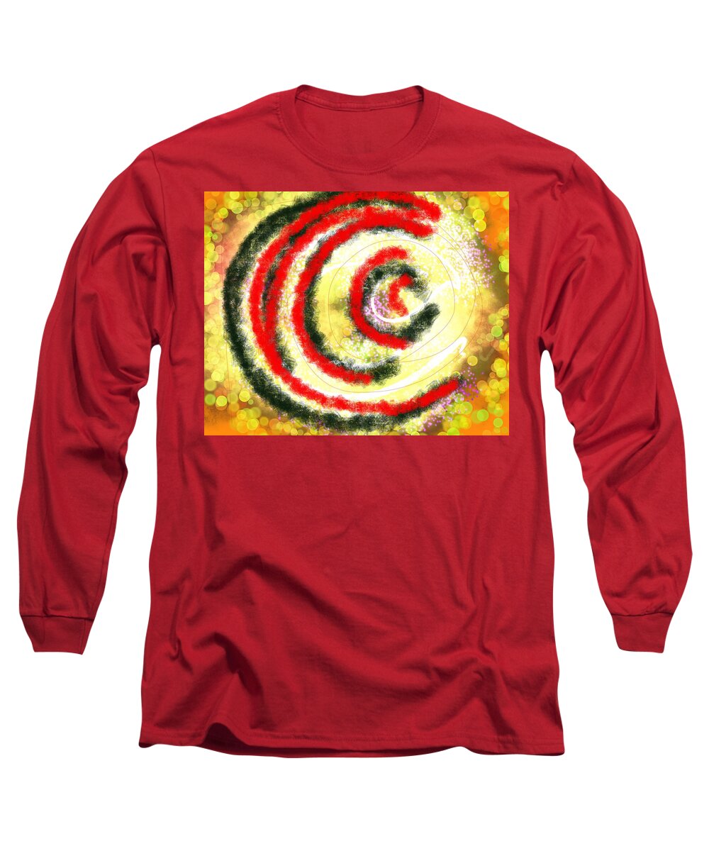 Out Of Control Long Sleeve T-Shirt featuring the digital art Spinning Out of Control by Susan Fielder