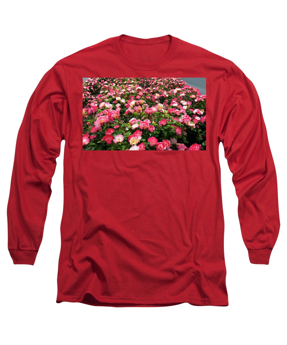 Lee Universtiy Long Sleeve T-Shirt featuring the photograph Springtime Floral Fantasy by Marcy Wielfaert