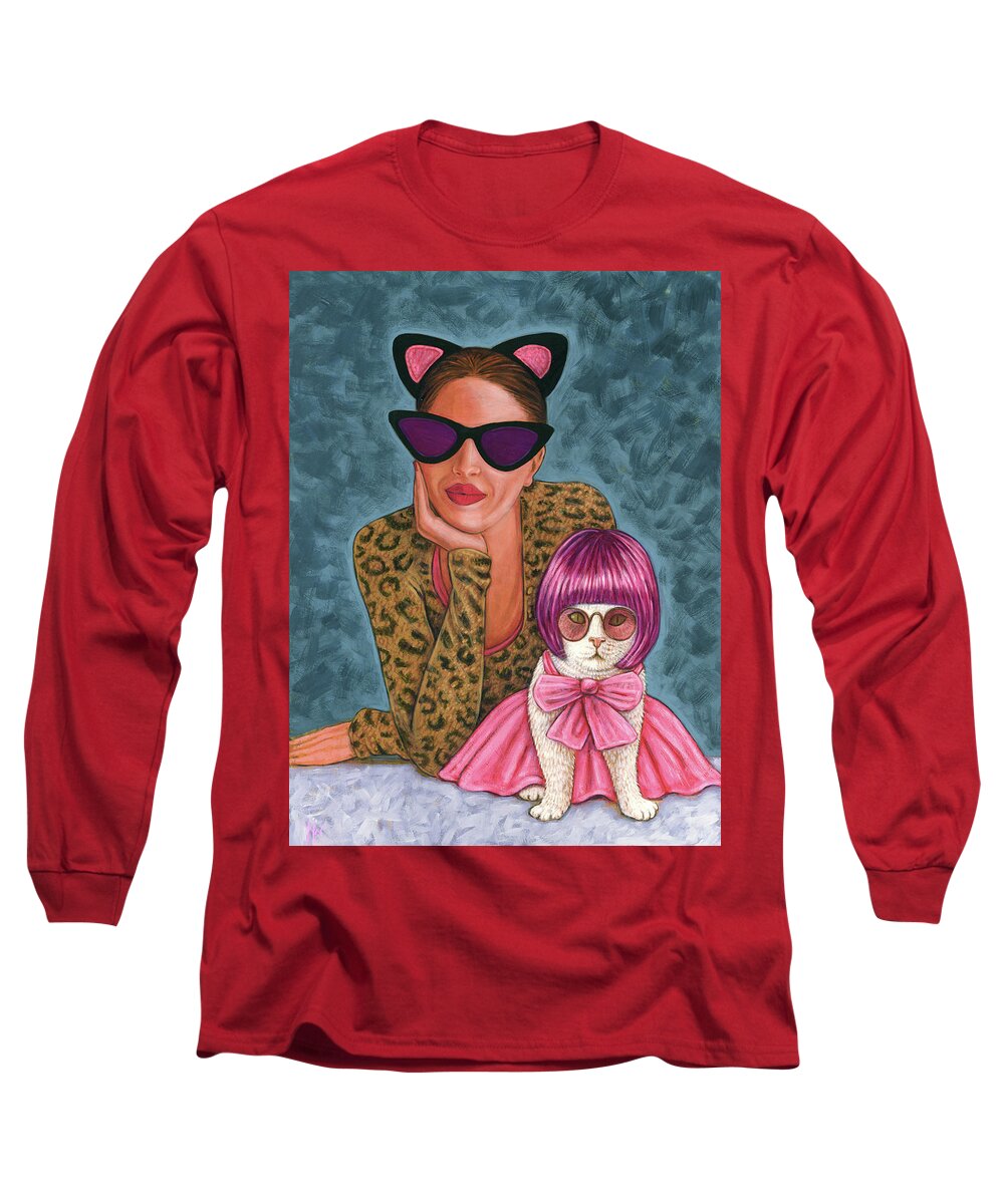 Woman Long Sleeve T-Shirt featuring the painting Switch by Holly Wood