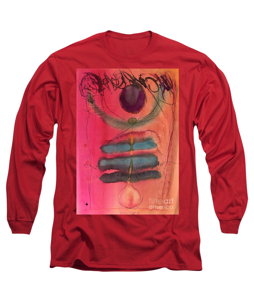 Watercolor Long Sleeve T-Shirt featuring the painting The Dance by Glen Neff