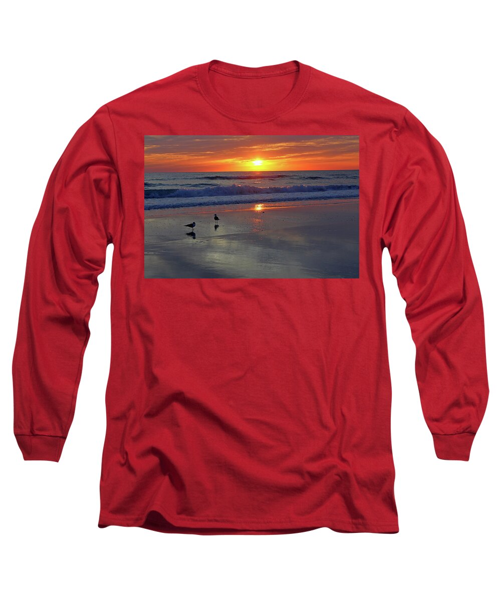 Tropical Sunset Long Sleeve T-Shirt featuring the photograph Twice As Nice by HH Photography of Florida